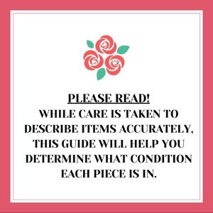 PLEASE READ! Important info for vintage buyers.